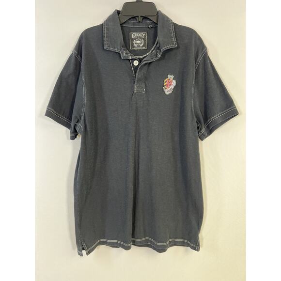 Buffalo David Bitton Other - VTG Y2K Buffalo David Bitton Men’s Striped Faded Black Polo Shirt Size M